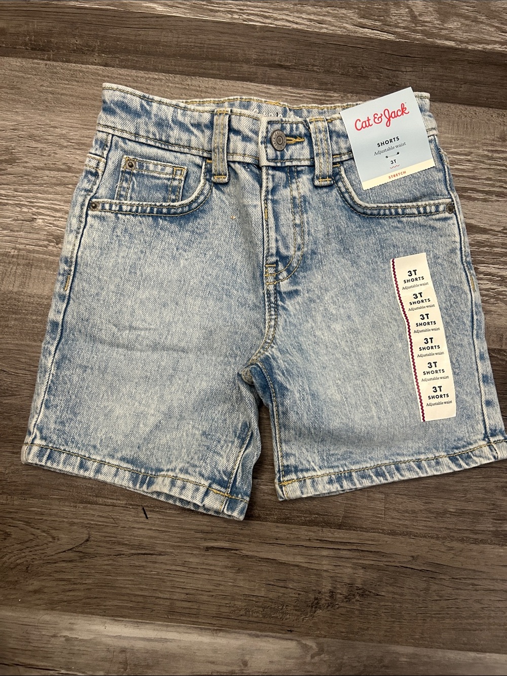 Cat & Jack Kids Light Wash Denim Shorts - Washed Blue